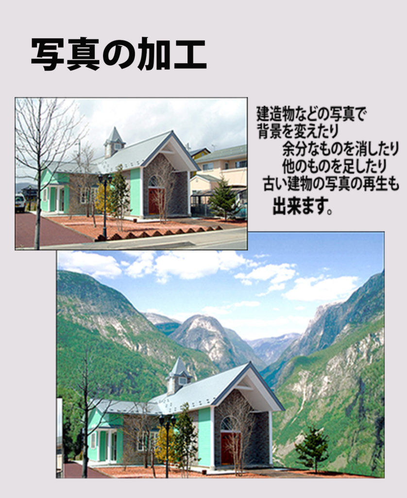 背景を消したり、想像での画像を表現できます。

